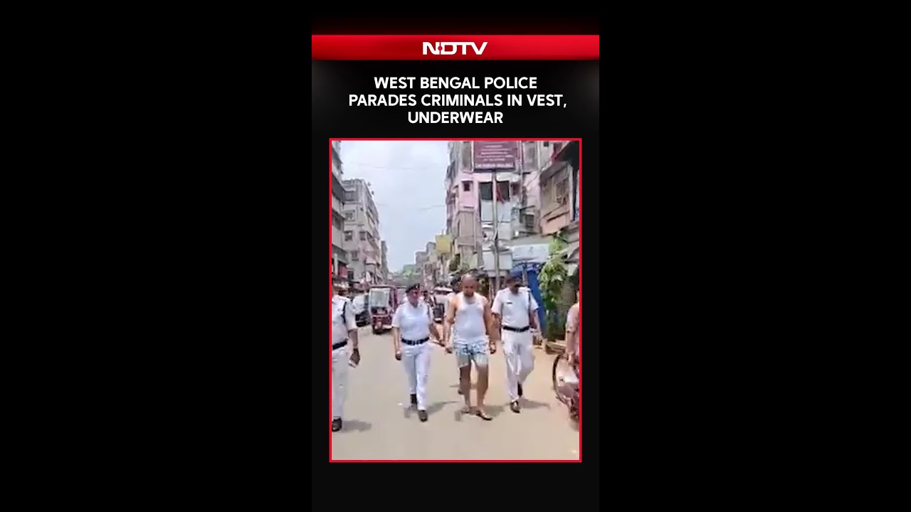 West Bengal Police Parade Accused in Vests, Underwear Amid Crackdown