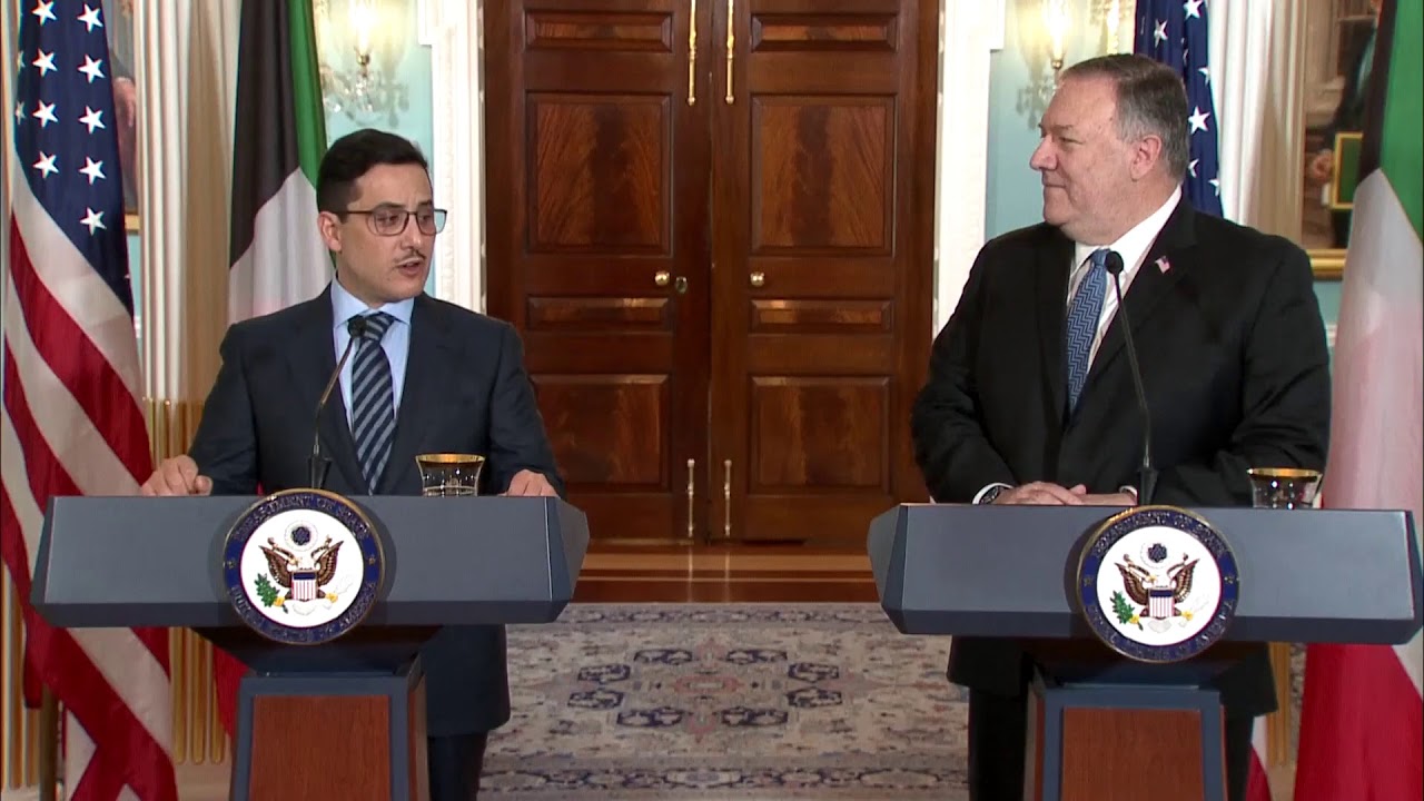 Secretary of State Pompeo, Kuwait Foreign Minister Al Sabah speak