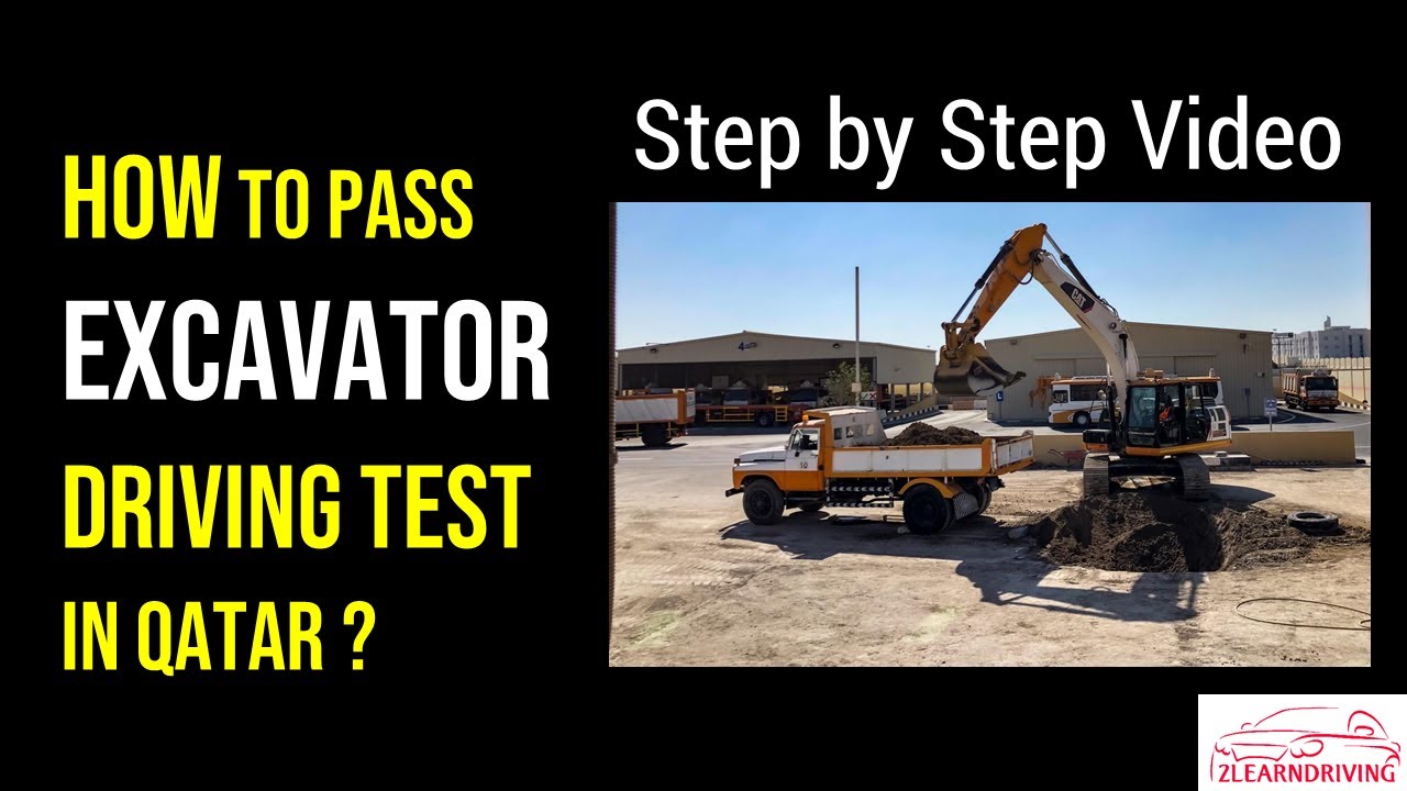 Watch Video How to pass Excavator Driving Test ?