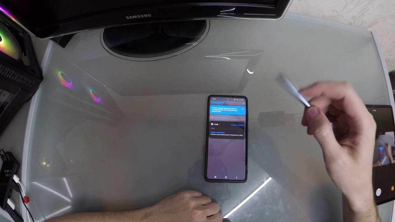 Note 10 Lite - Como ativar as ações suspensas da S Pen