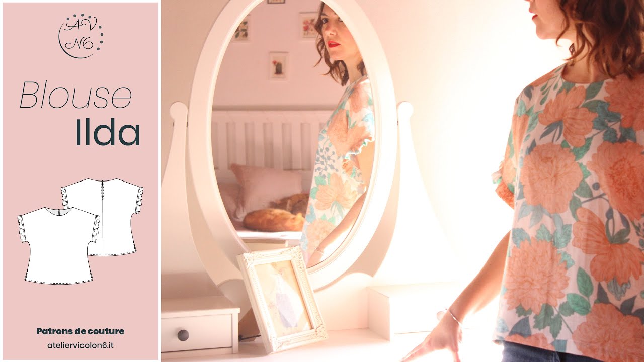 Tutoriel Couture - Comment coudre la blouse Ilda - Patron gratuit femme Atelier Vicolo N.6.