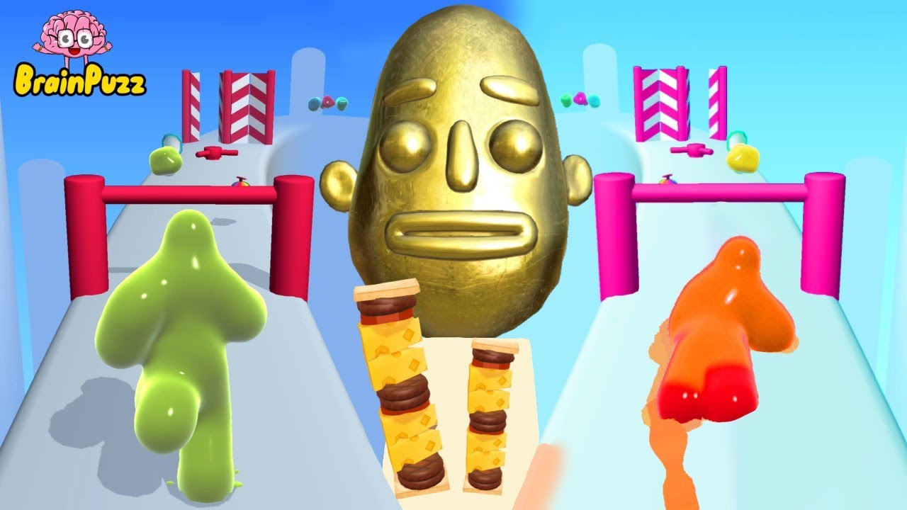 Sandwich Runner | Blob Runner 3D 😂 Funny Mobile Games Ever Played All Levels Gameplay NEW UPDATE