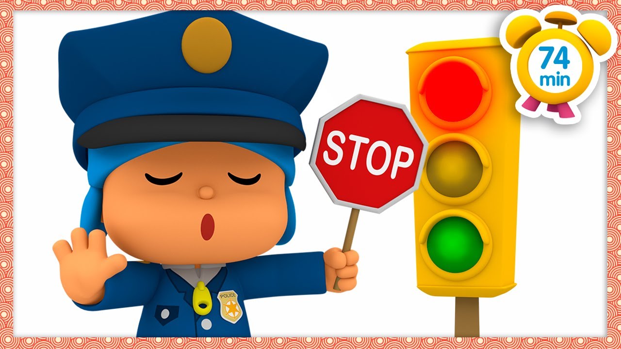 Покойо на русском - 🚦 СВЕТОФОР [ 74 минуты ] | Мультики для детей