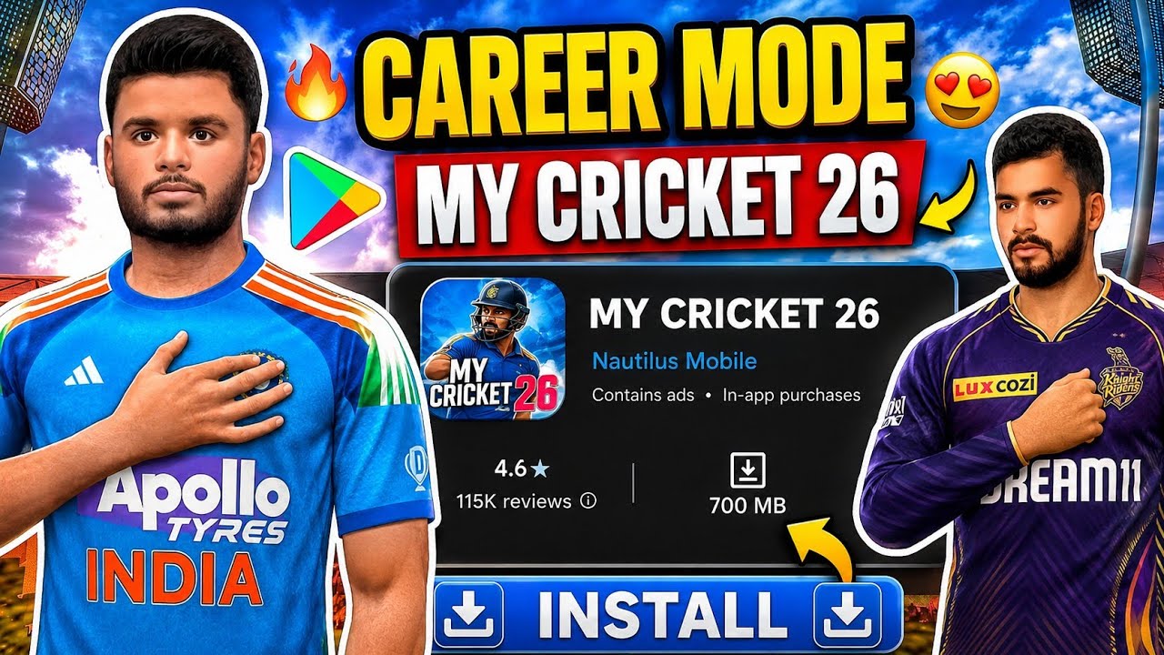 Finally My Cricket 26 Game Released With Career Mode Full Review 