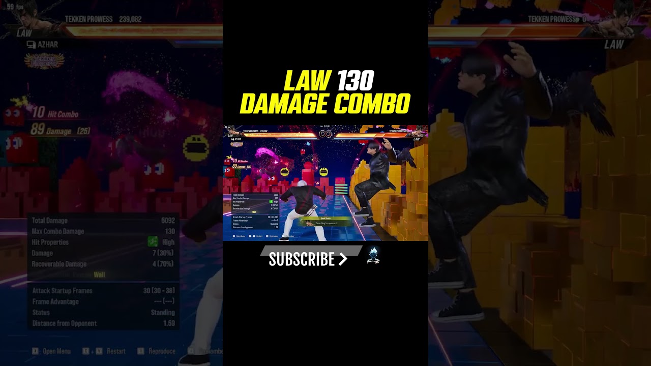 Marshall Law 130 Damage Combo-Tekken 8