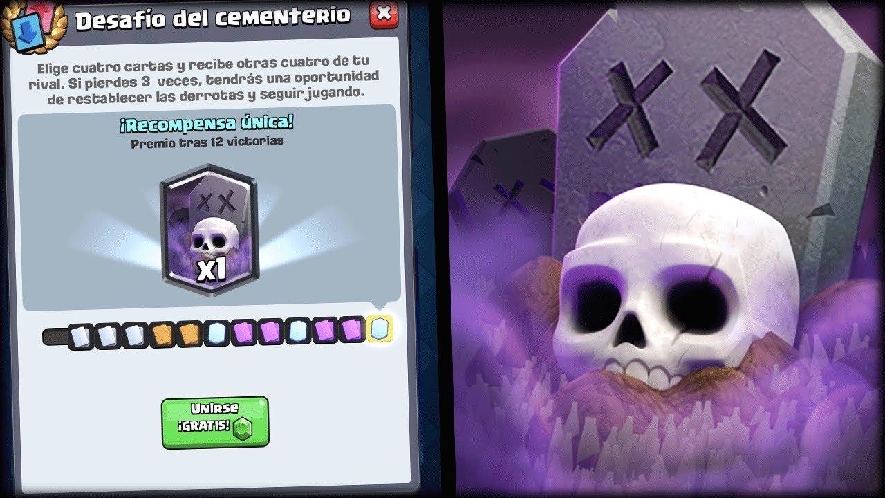 GANANDO EL NUEVO DESAFIO DEL CEMENTERIO EN Clash Royale - WithZack