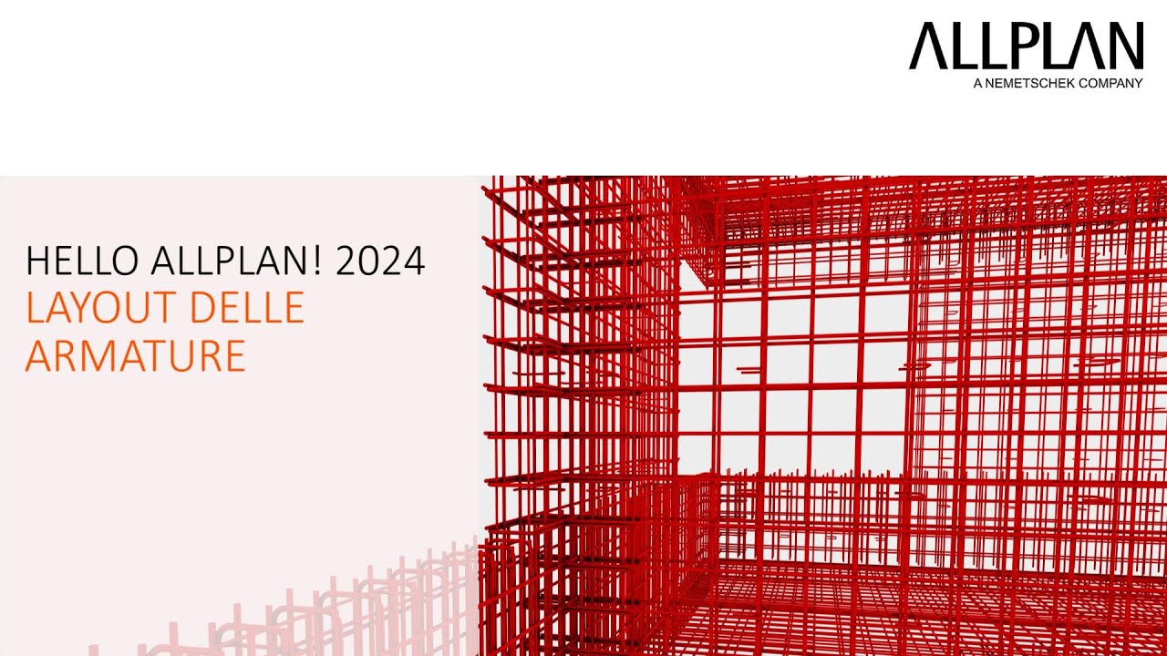 Hello Allplan 2024 - Layout delle armature