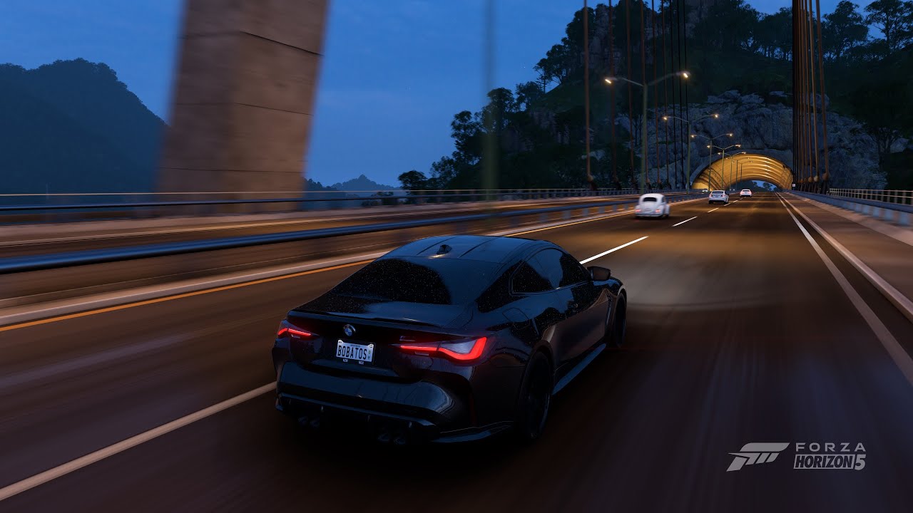 Forza Horizon 5 - BMW M4 Competition | Rainy Night Autobahn Sprint