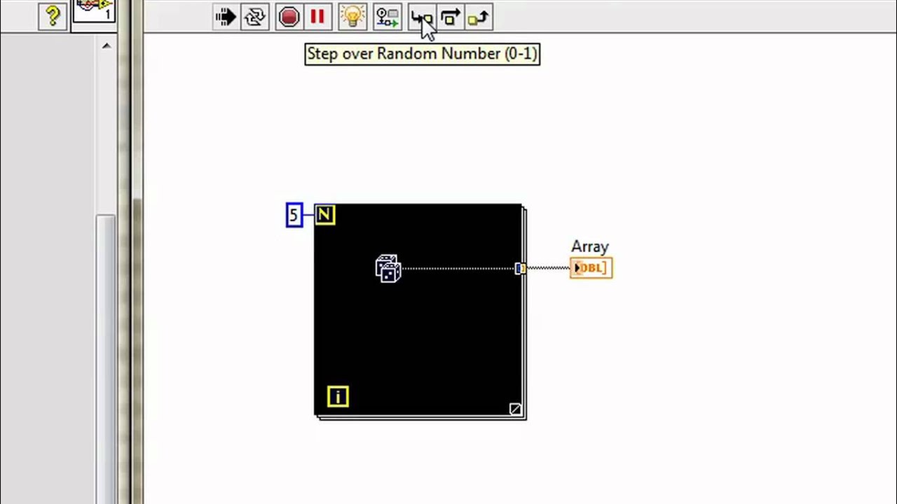 VI High 29 - Как создать массив с помощью автоиндексации из цикла For в LabVIEW