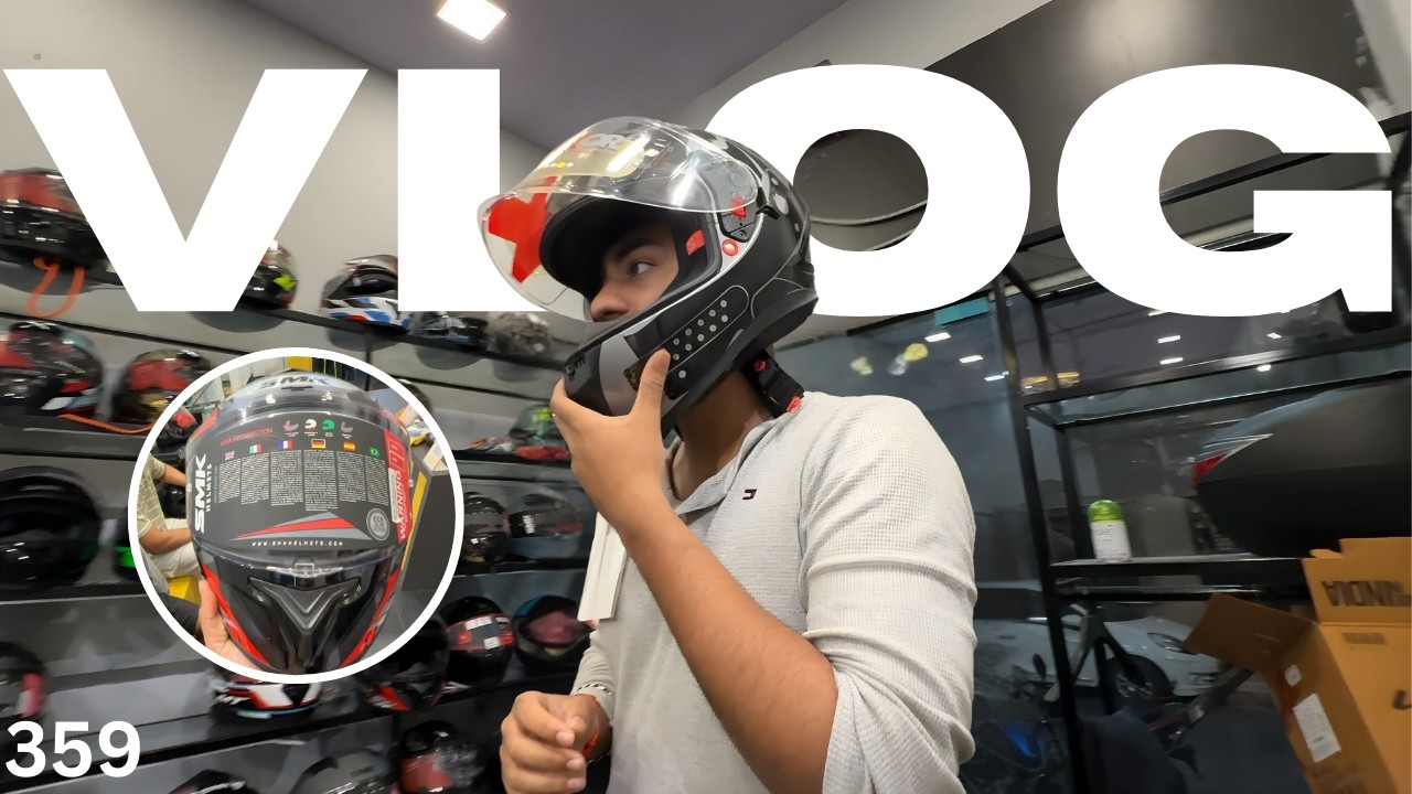 Buying Riding Helmet for MotoVlogging ? | DailyVlog #359