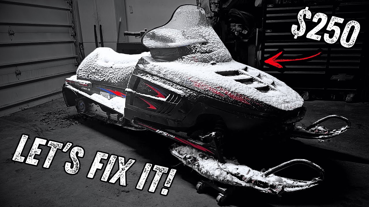 This Snowmobile Sat Broken for Years… Can It Be Saved?