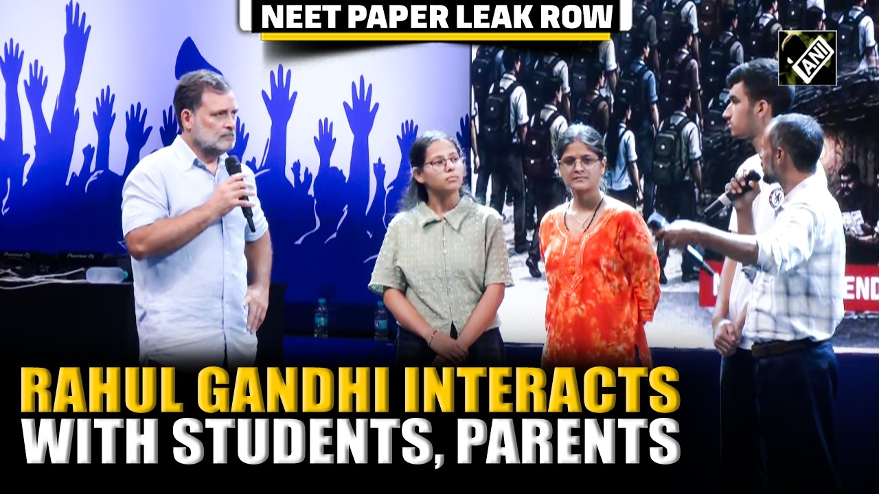 NEET PAPER LEAK: Rahul Gandhi interacts with students, parents at &lsquo;Chhatron Ki Goonj&rsquo; event