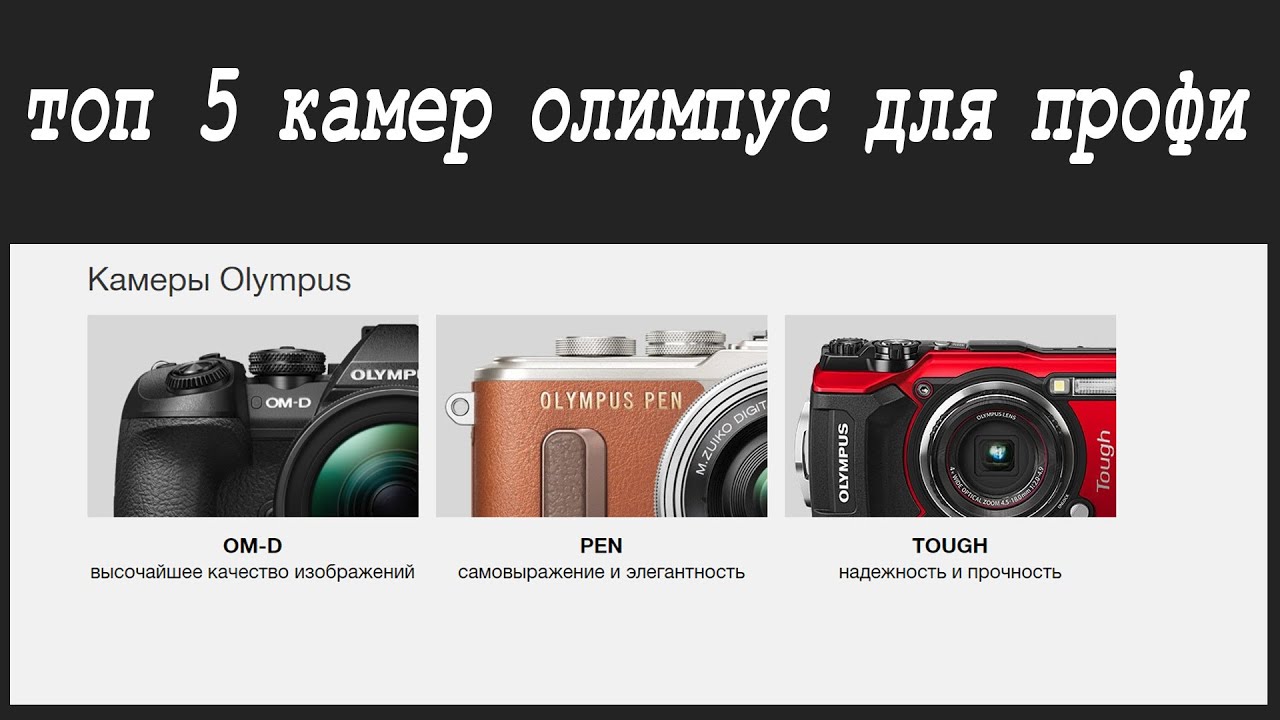 Выбор 5 камер Olympus для Профи