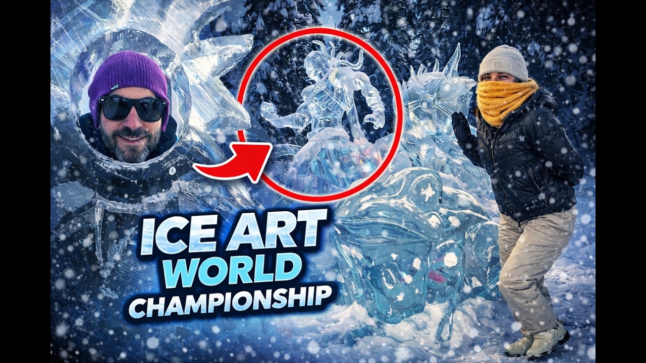 ❄️ Alaska a -40°C: Arte en HIELO, casi ARTE nosotros / -40°F: ICE Art, Almost ART US!