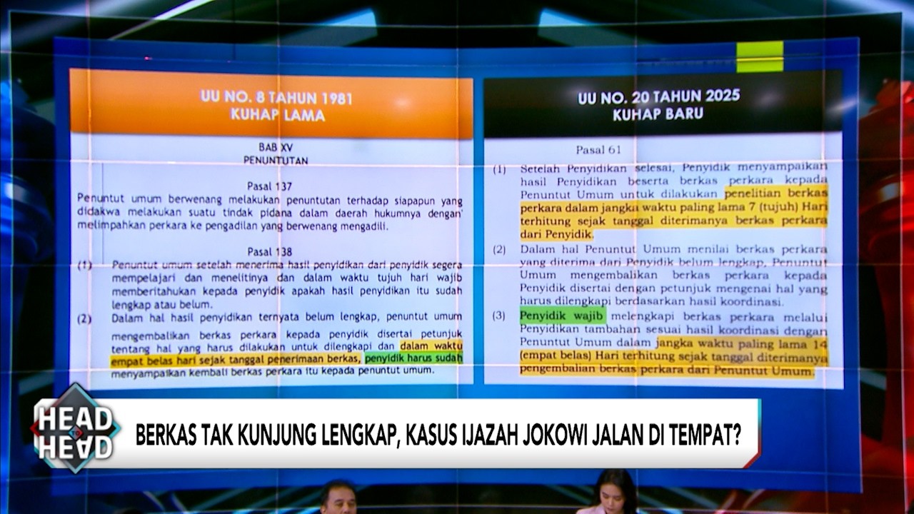 Berkas Tak Kunjung Lengkap Kasus Ijazah Jokowi Jalan di Tempat?  | Head To Head With Elvira Part 1