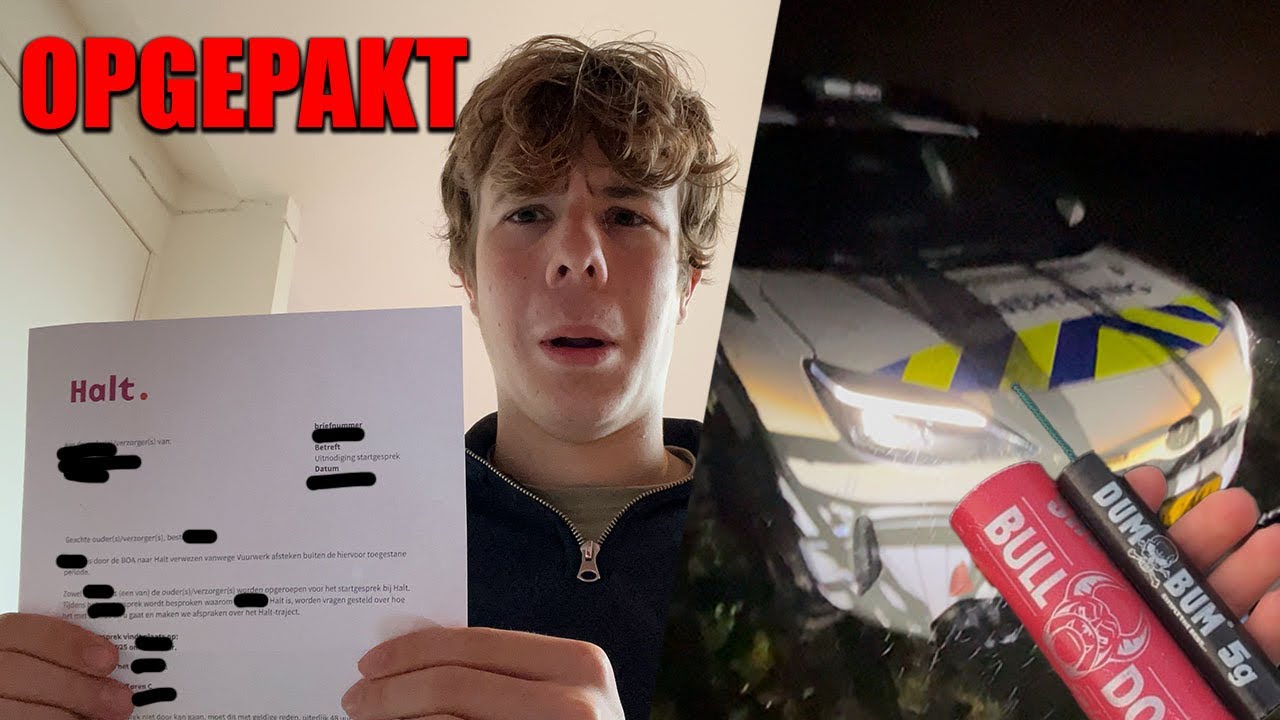 Een Halt Straf Door Illegaal Vuurwerk! 