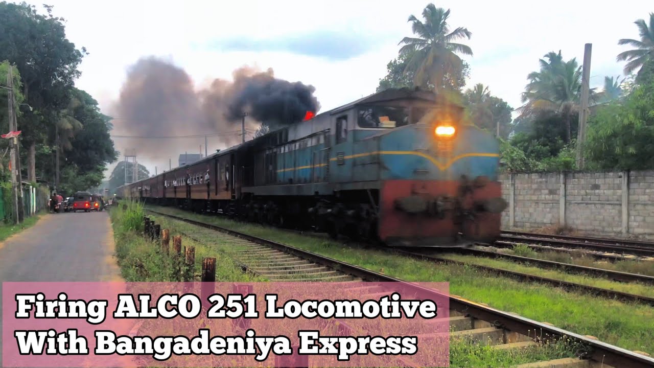 ALCO 251C Diesel Locomotive Firing With Puttalam Express Train || Class M4 756