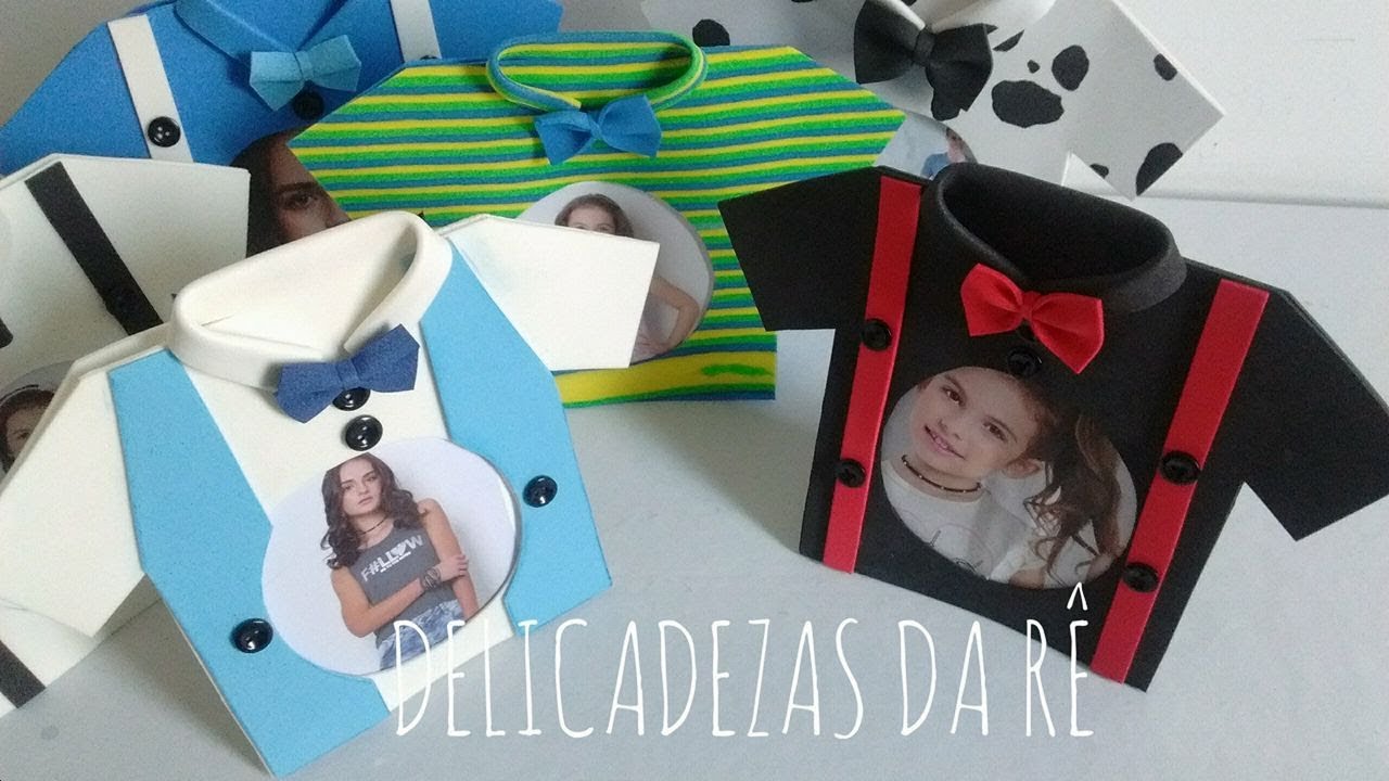 DIY: Lembrancinha Para o Dia Dos Pais: Porta Retrato Camisa.