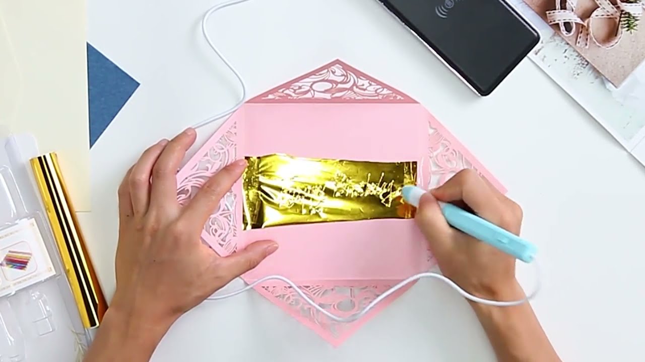 HOT TO USE HOT STAMPING FOIL PEN TO MAKE YOUR DIY ART WORK