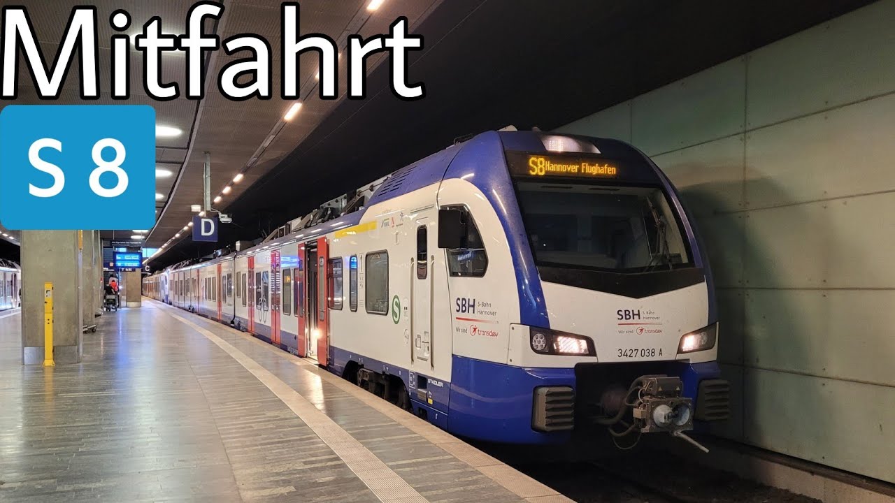 S-Bahn Hannover | Mitfahrt | Flirt 3 XL | Linie S8 | Hannover Flughafen - Hannover Messe/Laatzen