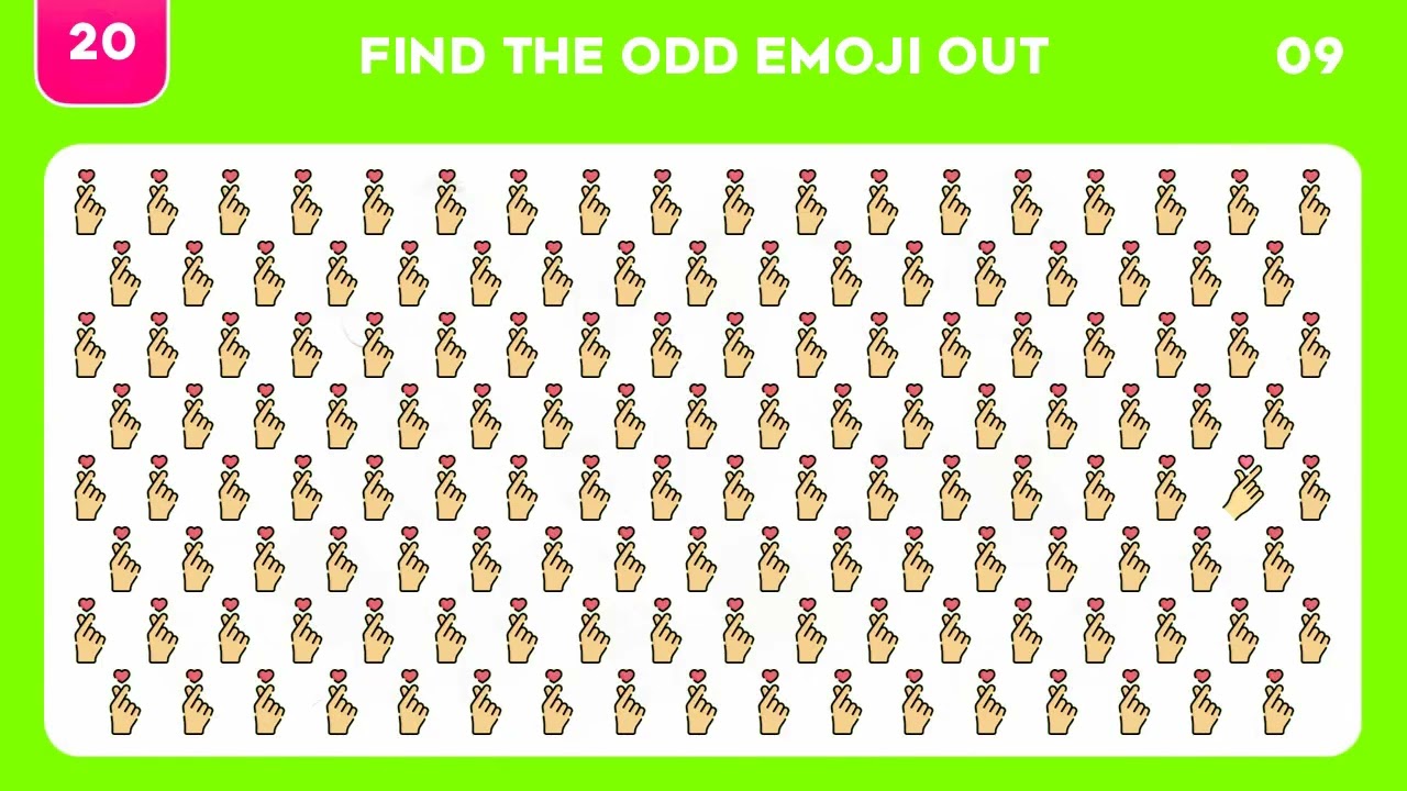 Find The Odd Emoji Out | Emoji Quiz