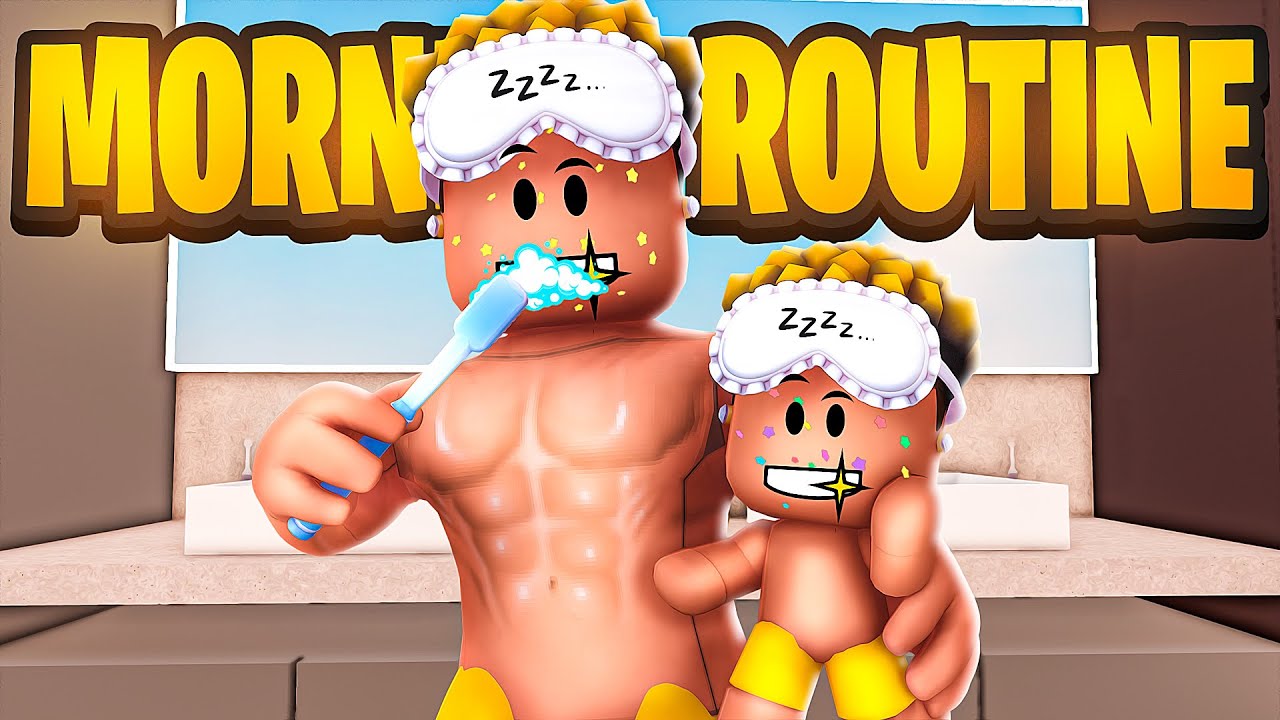 Father And Son MORNING ROUTINE In BERRY AVENUE RP! (Roblox)