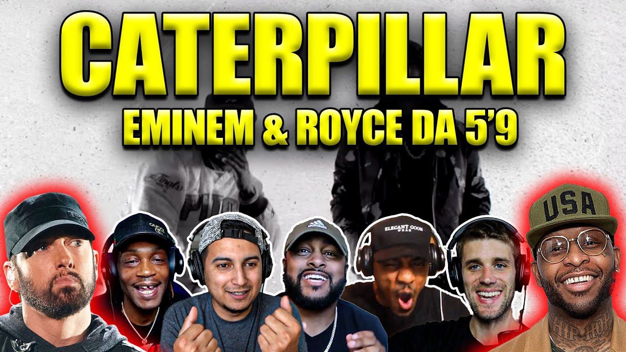 Куплет Эминема — просто БЕЗУМИЕ! Reactors в шоке | Реакция Royce da 5’9 футов. Eminem «CATERPILLAR»