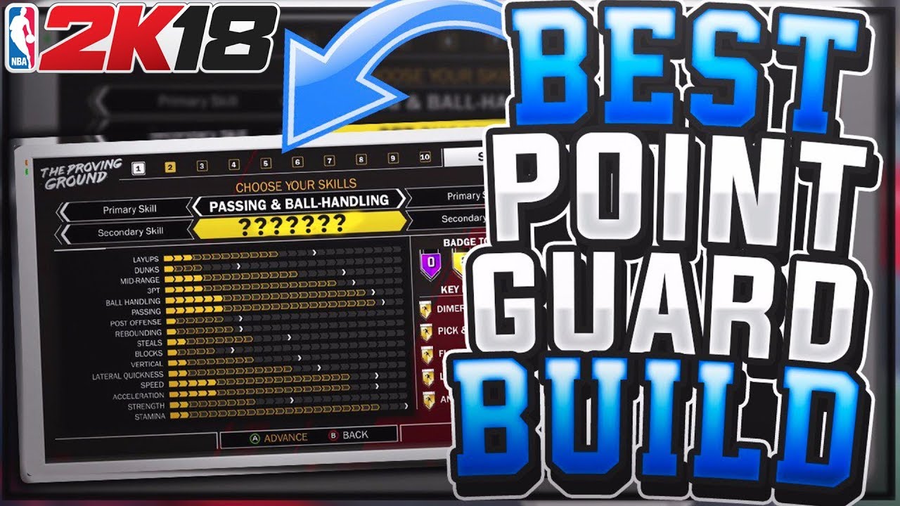 NBA 2K18 BEST Point Guard Build!! Most Overpowered Player Build in MyPark & Pro Am!