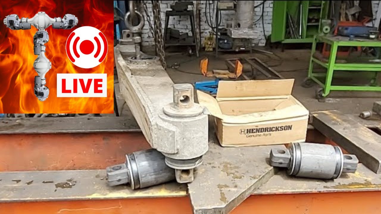 Замена втулок Hendrickson в прессе