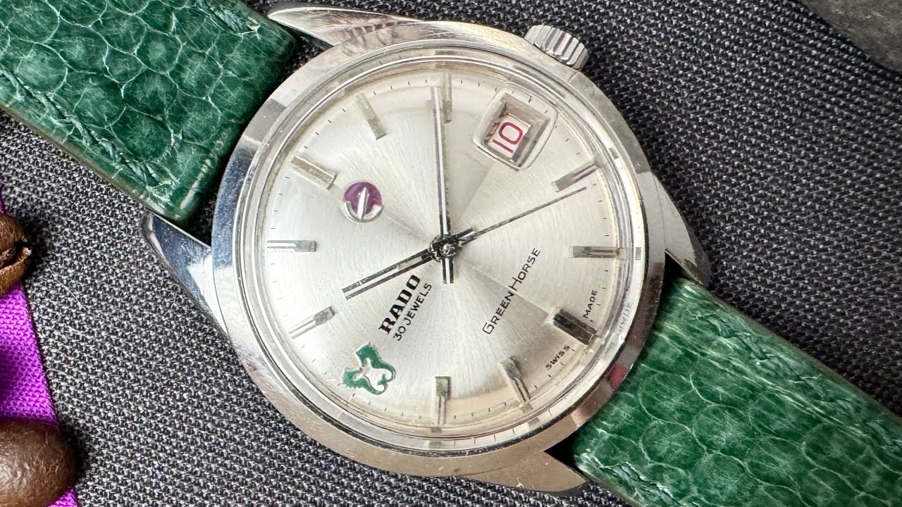 Rado Green Horse 30jewels rare patterned dial.