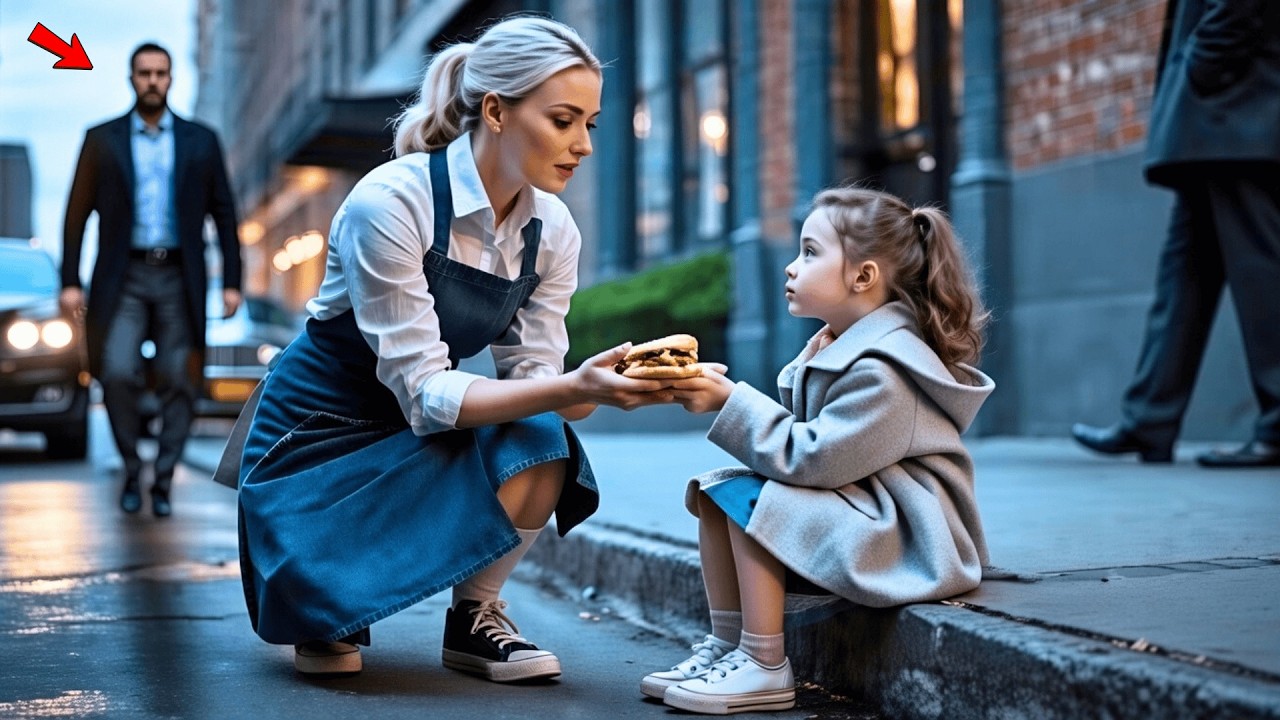 Młoda kelnerka oddała swój kanapkę dziewczynce — nie wiedziała, że jej ojciec to milioner