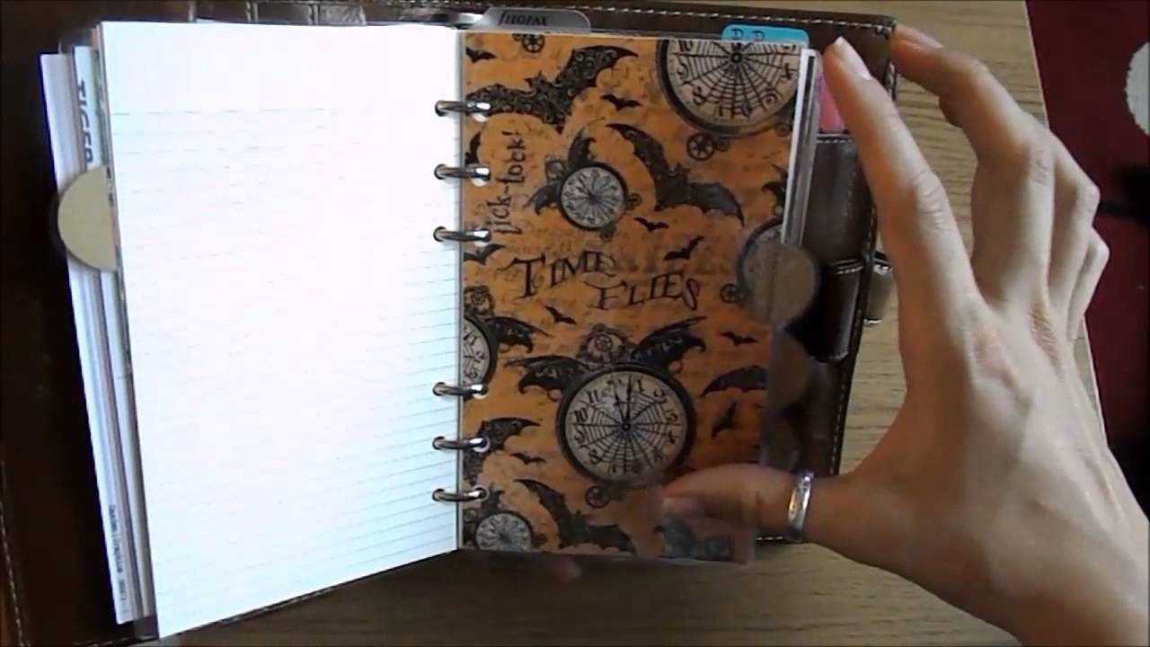 Filofax Ochre Malden Set Up | College Set Up 2015