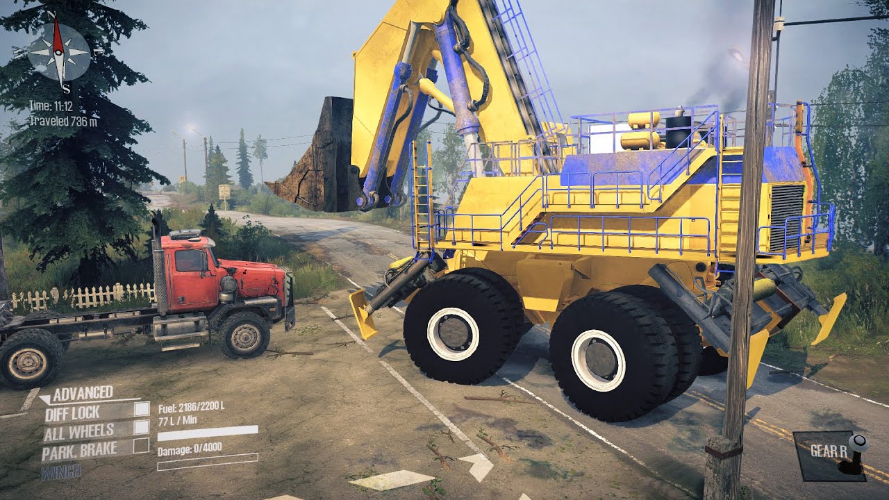Giant Excavator Driving | MudRunner PC Android Gameplay HD