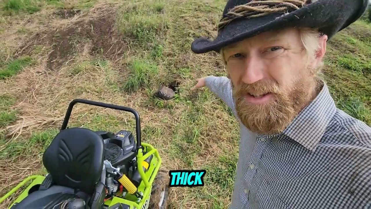 Putting our brand new Grillo Climber 10 AWD 27 mower through its paces. (1st day on the job)
