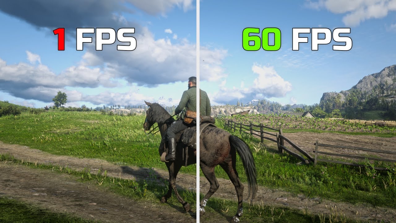 RDR2 | 1 FPS vs 10 FPS vs 15 FPS vs 30 FPS vs 45 FPS vs 60 FPS