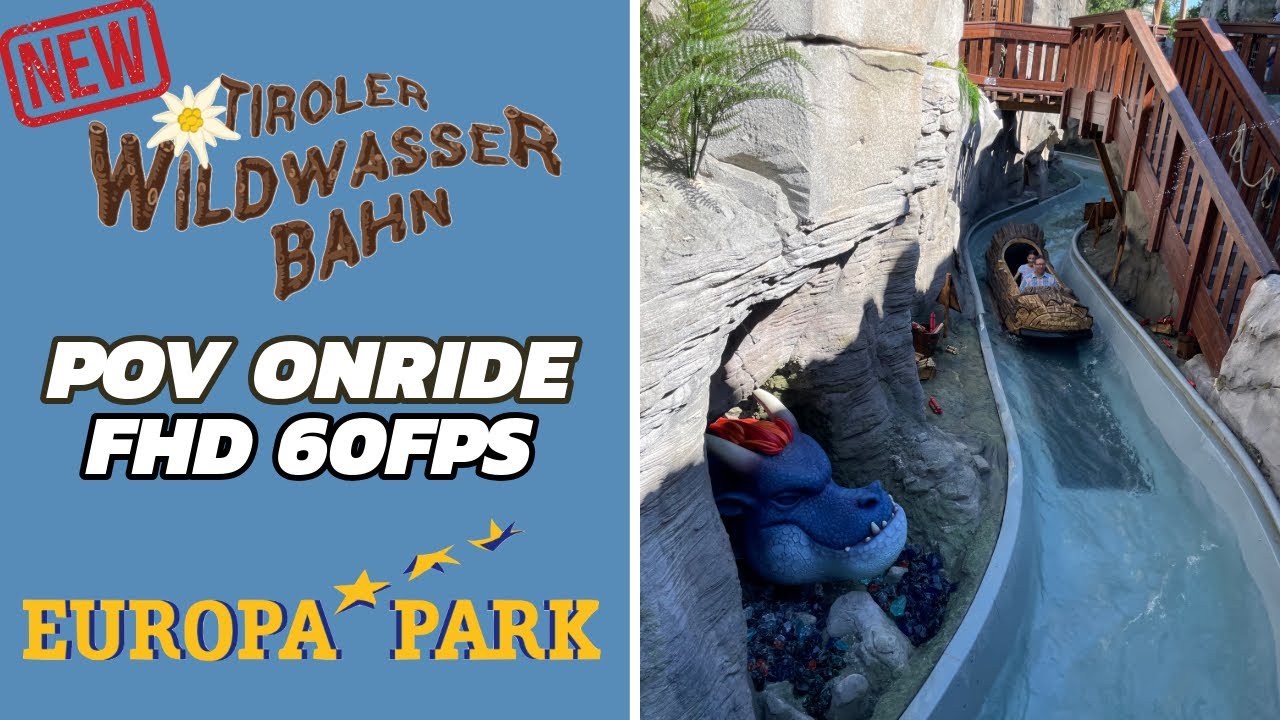 NEW Tiroler WildWasserbahn at Europa Park | POV OnRide - Full HD 2024 | Mack Rides Log Flume