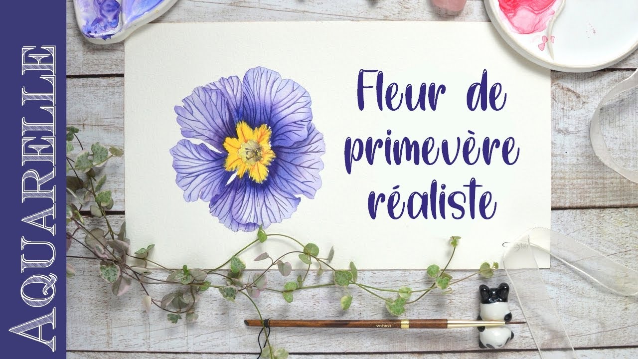 Fleur réaliste à l'aquarelle 🌸