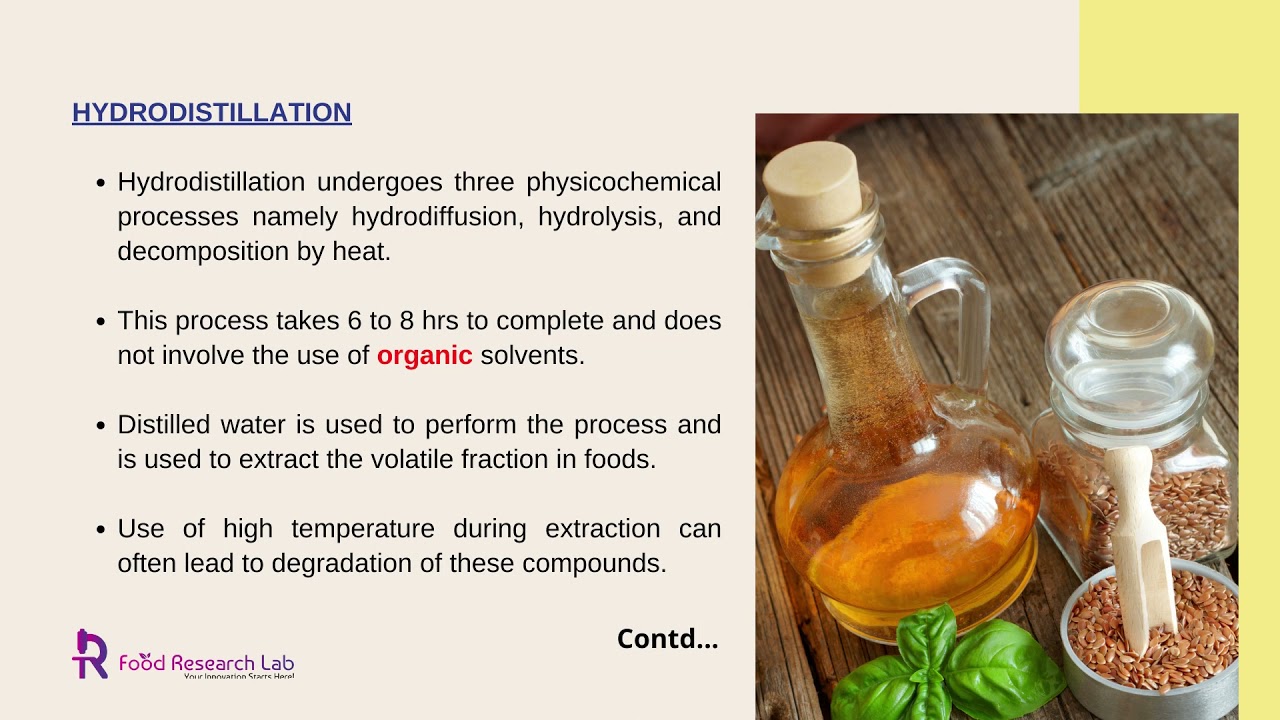Active Ingredients &ndash; Bioactive component extraction process