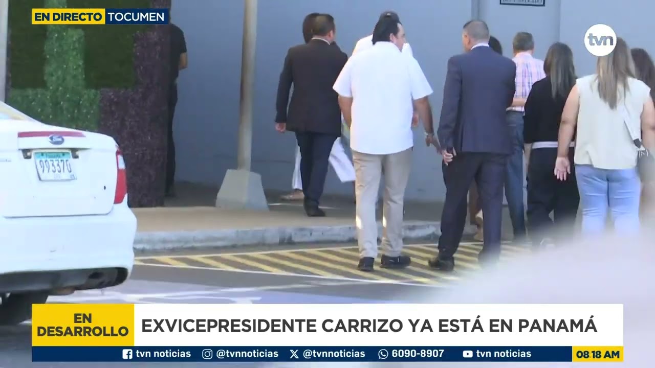 Imágenes de la salida de José Gabriel Carrizo del Aeropuerto hacia Medicatura Forense