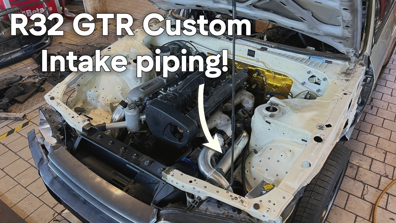 Nissan Skyline R32 GTR-Build Part 3 - Custom Intake piping!