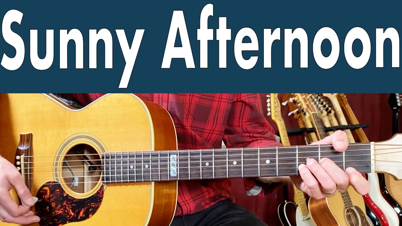 How To Play Sunny Afternoon On Guitar | Kinks Guitar Lesson + Tutorial