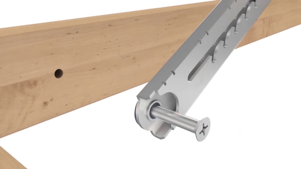 Hettich Rastomat, the universal telescopic bed fitting for head and foot sections