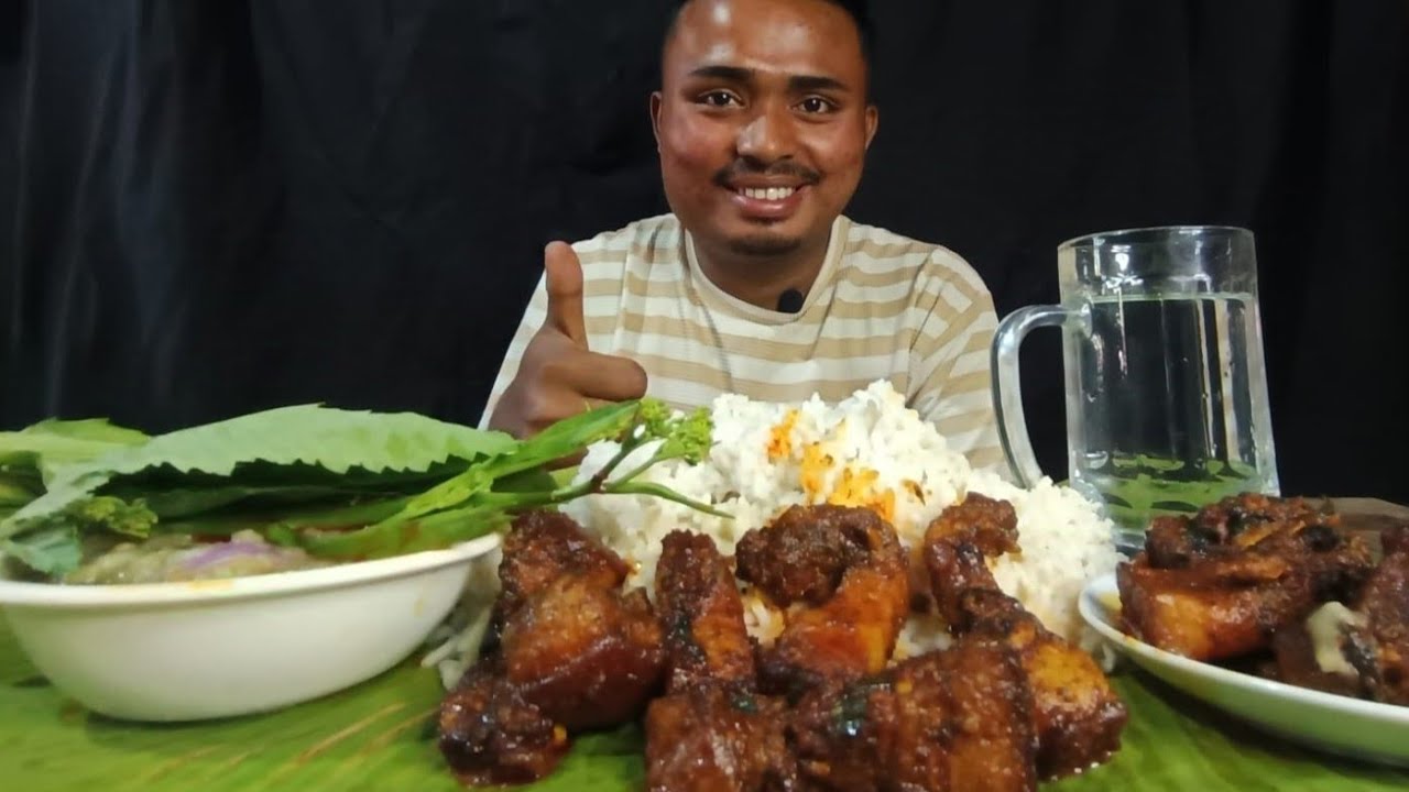 Khuramjari Mayambu//Pork Ngwba & Alu Soibum Eromba gi Combination Meini//Arnold  Mukbang