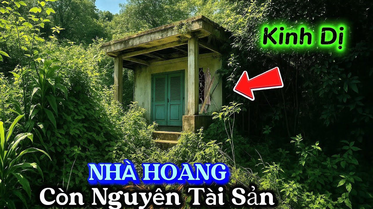 Ngôi nhà hoang kinh dị còn nguyên tài sản tủ lạnh hóa dòi
