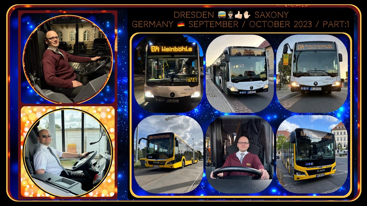 Dresden Bus line EV4 with the Bus driver Eric / Part:1 /Dresdner Buslinie EV4 mit dem Busfahrer Eric