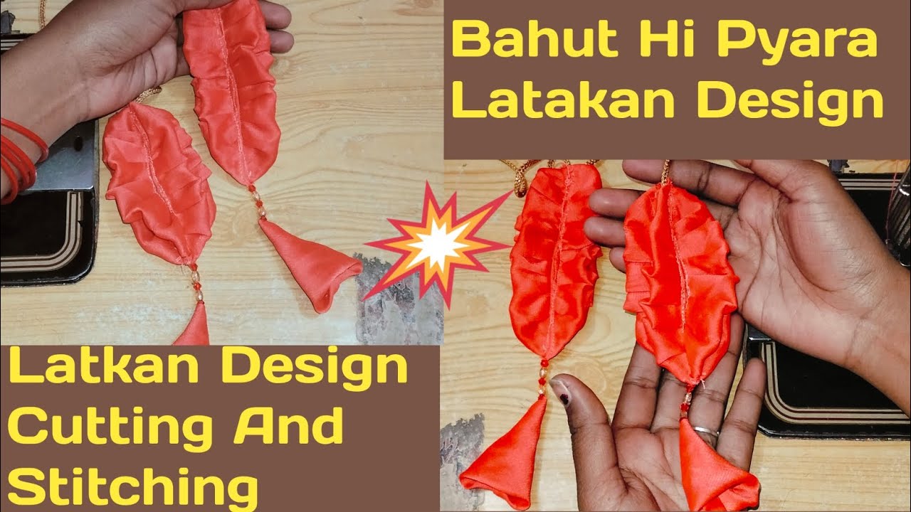 Beautiful Blouse Latkan Design | Latkan Design Cutting And Stitching | Easy Latkan Design 