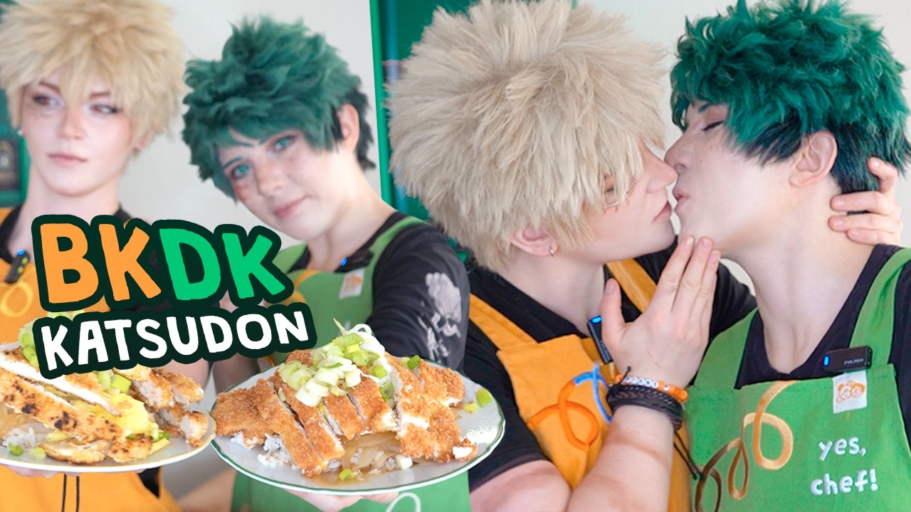 Making Katsudon with BakuDeku | My Hero Academia Cosplay
