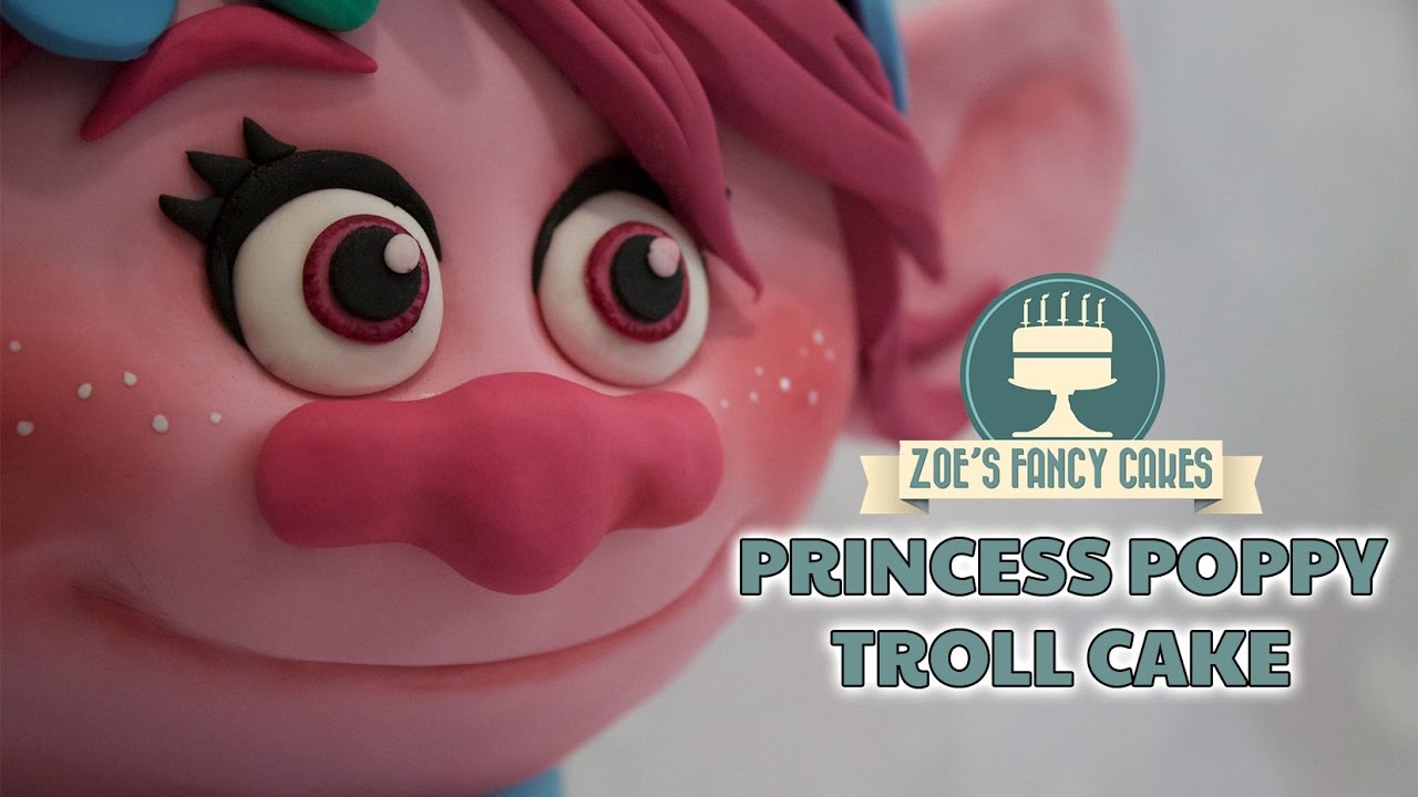 Торт «Поппи Тролль» от Princess Dreamworks 3d Trolls Cakes