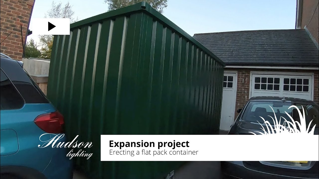 The start of our expansion: Erecting a expandastore container from flat pack. Future space for...