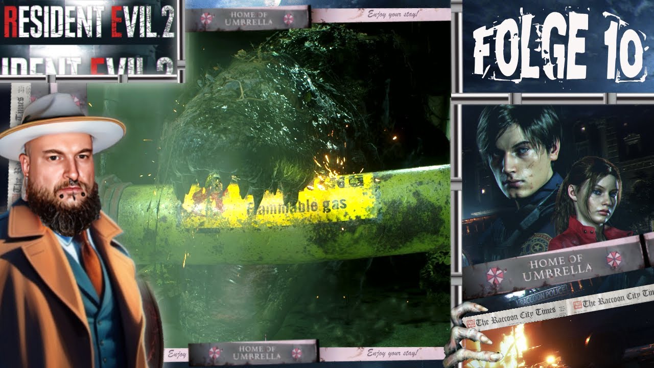 Flucht mit Ada Young vor einem Alligator! 🧟‍♂️☠️ Resident Evil 2 Remake [ 10 ] ▶️ Let's Play